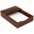 Brown Rustic Leather 4"x6" Memo Holder